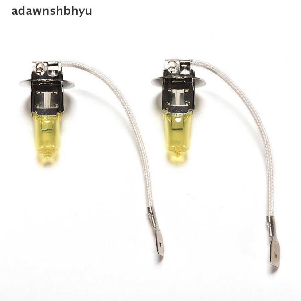 Set 2 Đèn Pha 55W 12V H3 Ánh Sáng Vàng / Trắng Chuyên Dụng Cho Xe Hơi