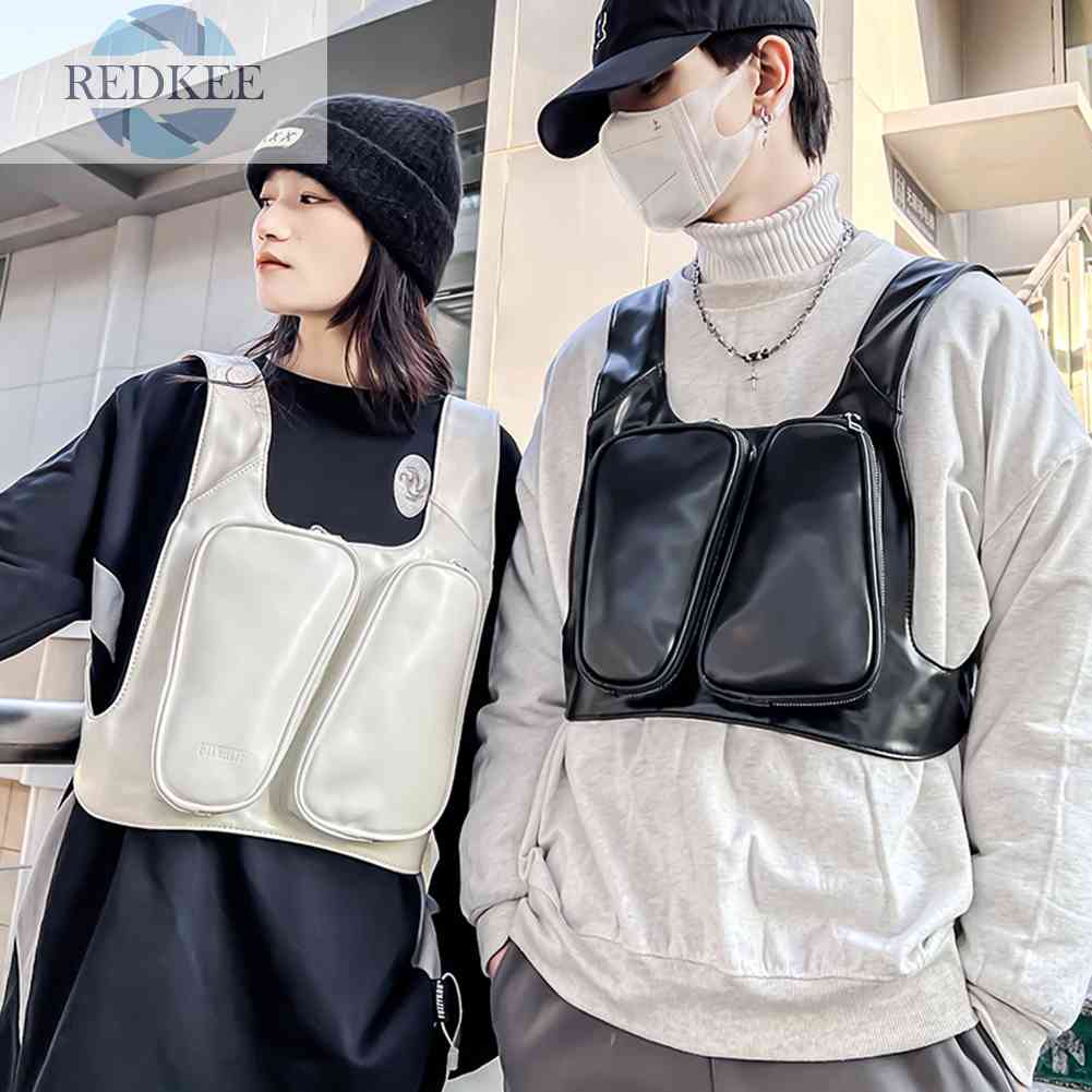 Túi Đeo Trước Ngực Bằng Da PU Chống Nước Chống Trộm Dành Cho Nam