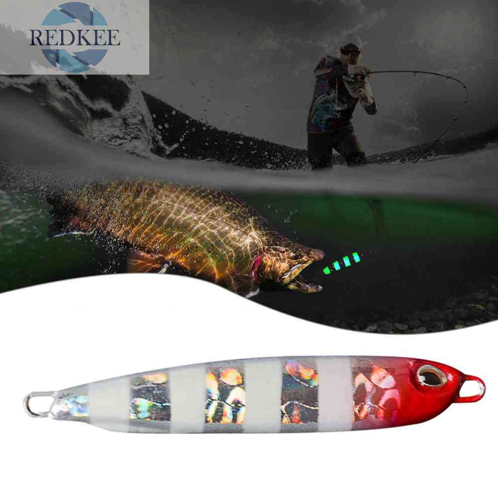 Mồi Câu Cá Giả Bằng Kim Loại Phát Sáng Sống Động