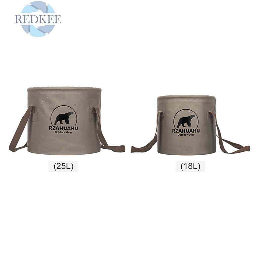 Xô Đựng Nước Hình Tròn Có Thể Gấp Gọn Tiện Dụng Mang Theo Du Lịch