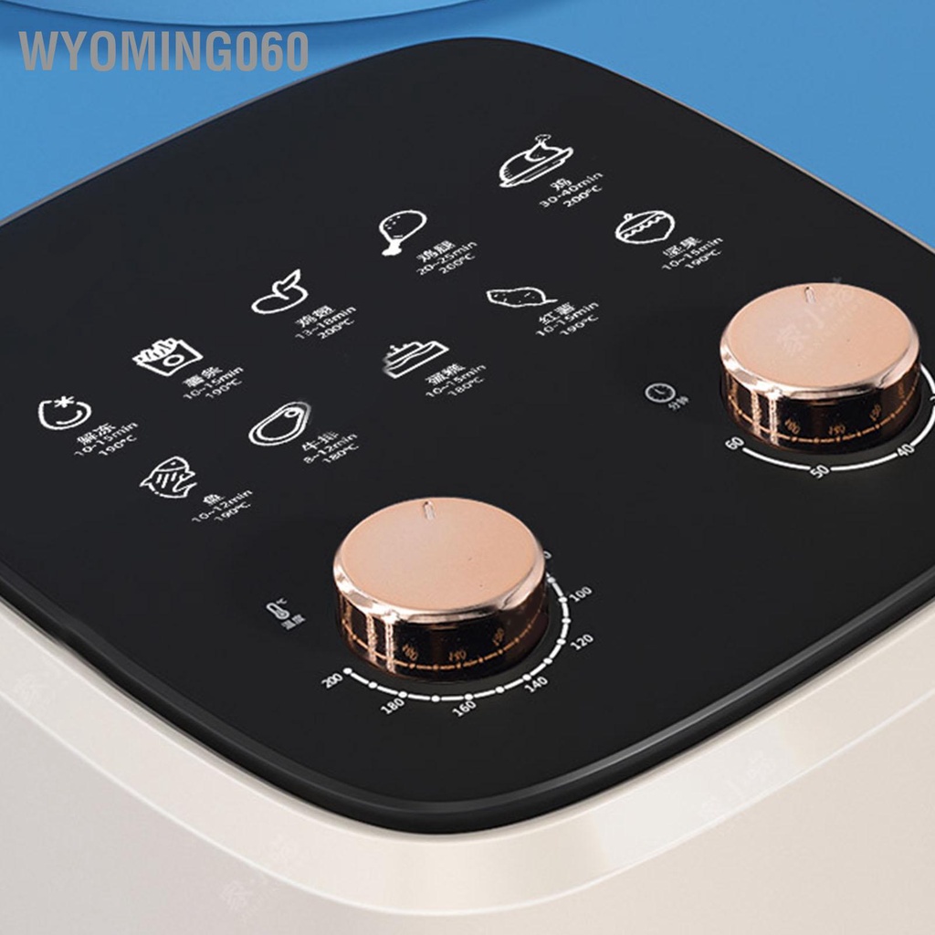 Nồi chiên không khí Bếp đa năng Oilless Hoàn toàn tự động Dung tích lớn 5.5L cho gia đình 【wyoming060】