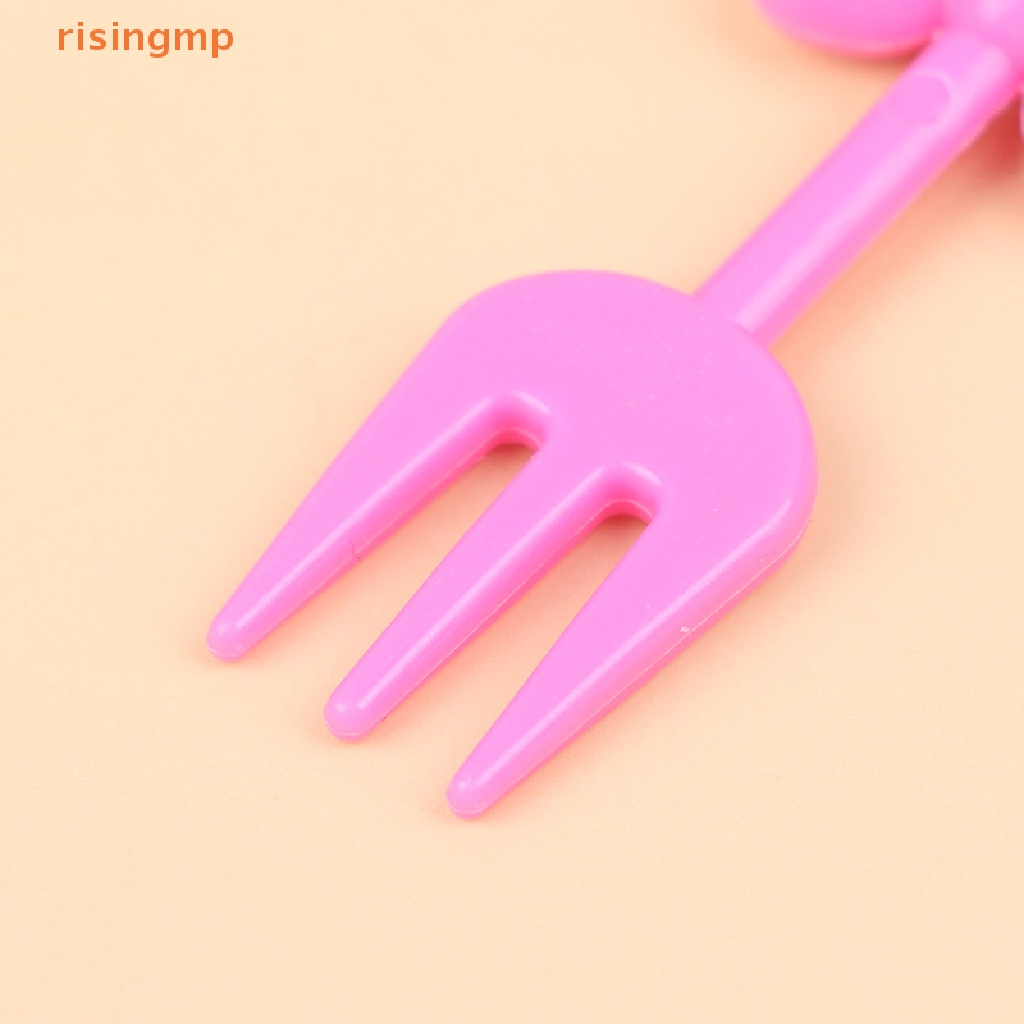 Set 10 Nĩa Ăn Trái Cây Hình Động Vật Mini Trang Trí Cho Bé