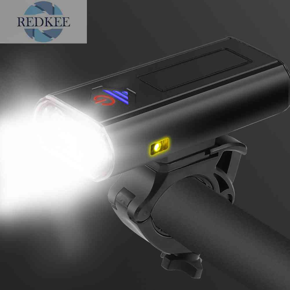 Đèn Pha LED 2T6 Cổng Sạc USB Loại C Cho Xe Đạp Địa Hình