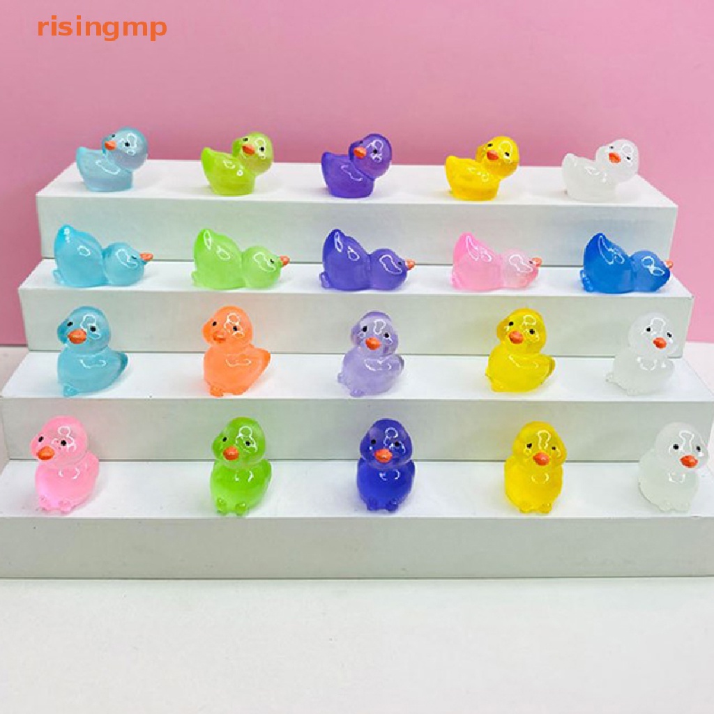 Set 5 Đồ trang trí Vịt Dạ Quang Dễ Thương Dùng Trang Trí