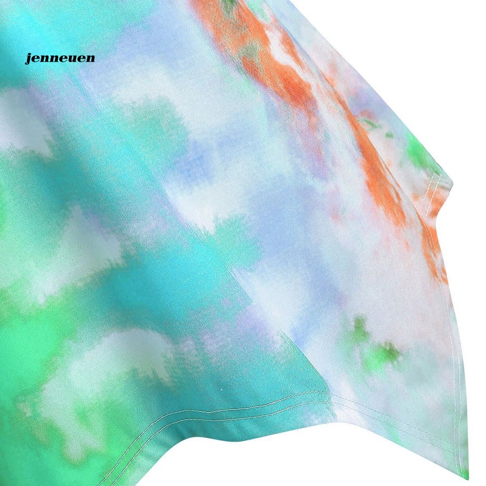 Áo Hai Dây Cổ Chữ V Màu Nhuộm Thời Trang Dành Cho Nữ