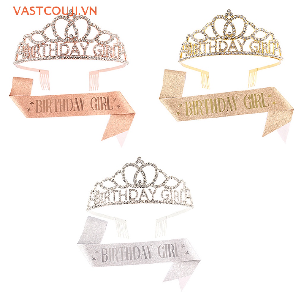 Vương Miện Nữ Hoàng VASTJI Đính Đá Pha Lê Lấp Lánh 21