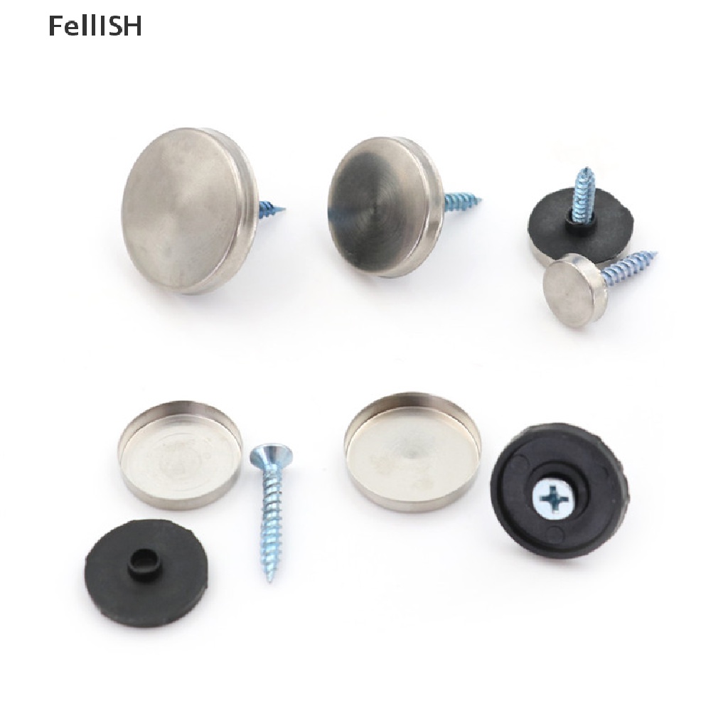 Set 8 Nắp Gương Trang Điểm Bằng Thép Không Gỉ 439br