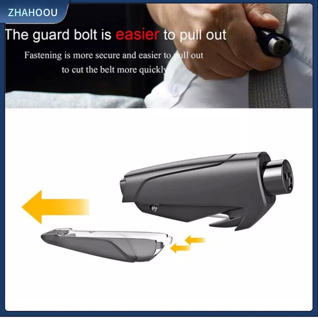 ☃Nhà Cửa☃ Búa Thoát Hiểm Khẩn Cấp Mini Đa Năng Kèm Dao Cắt Dây An Toàn Cho Xe Hơi