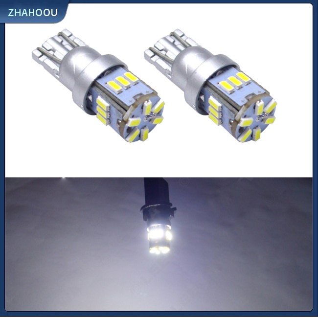 ☃Nhà Cửa☃ 1 Cặp Đèn Led Chiếu Sáng Biển Số Xe Hơi Dc 12v T10 3014-18LED