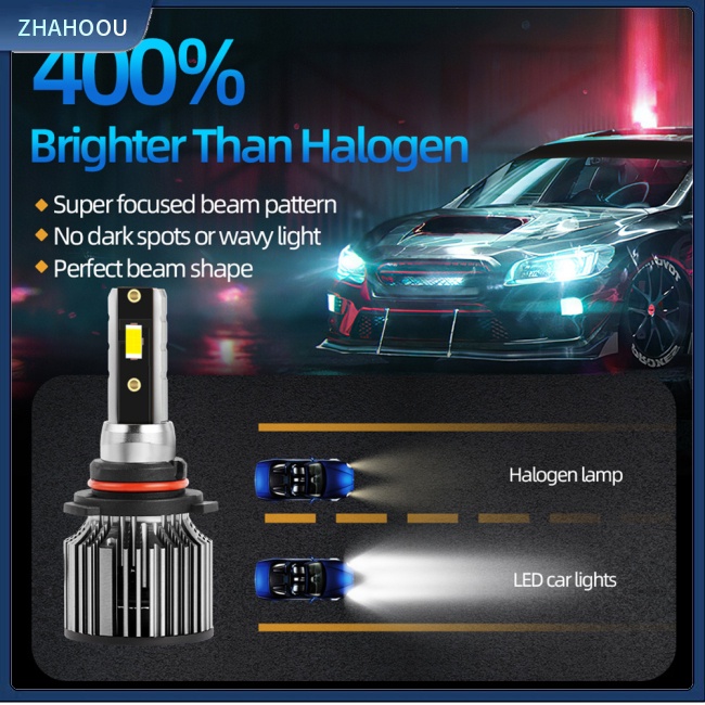 ☃Nhà Cửa☃ 1 Cặp Đèn Pha Q4 6000lm 6000k 60w 360 Độ Ip68 Chống Thấm Nước Chất Lượng Cao Cho Xe Hơi