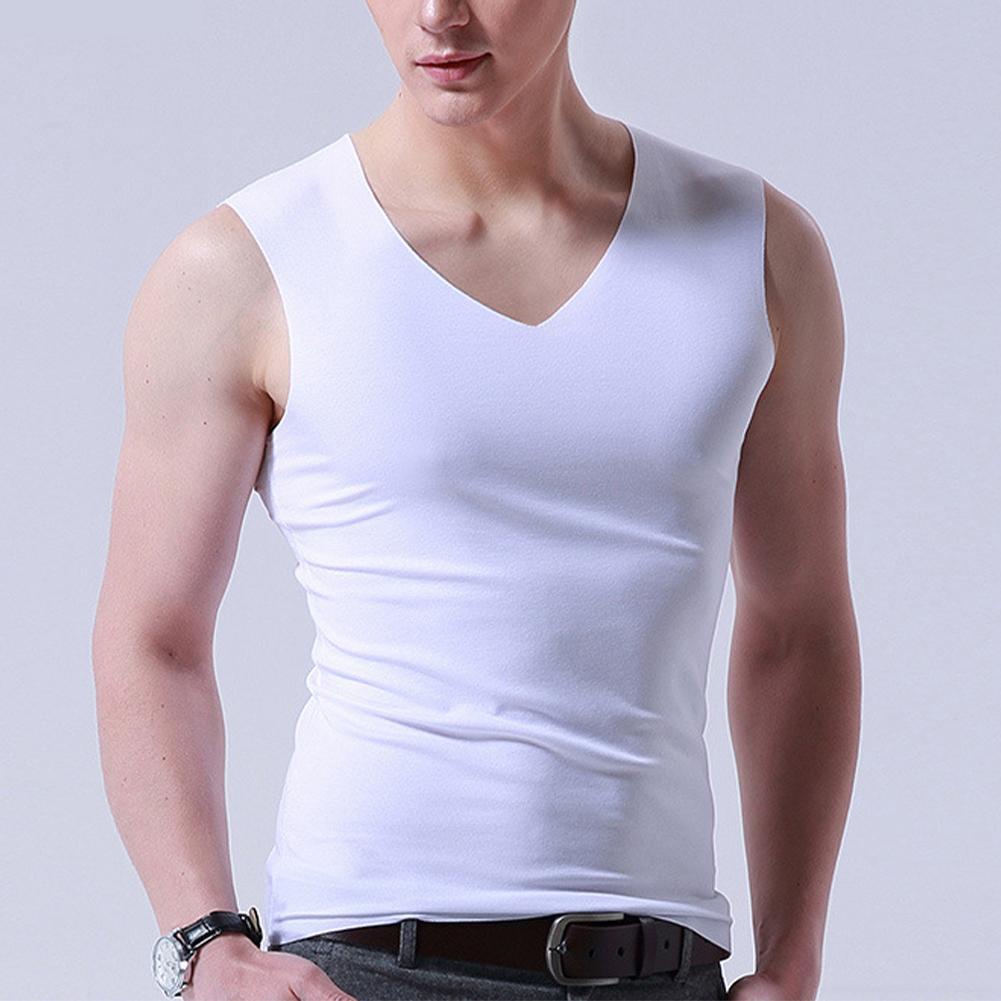Áo Ba Lỗ Cổ Chữ V Thoáng Khí Phong Cách Thể Thao Thời Trang Cho Nam E1B0