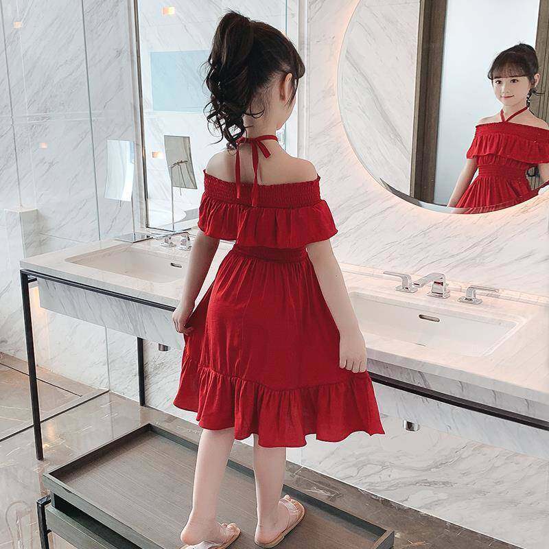 Đầm Công Chúa Hai Dây 110-160cm Cho Bé Gái 1-13 Tuổi