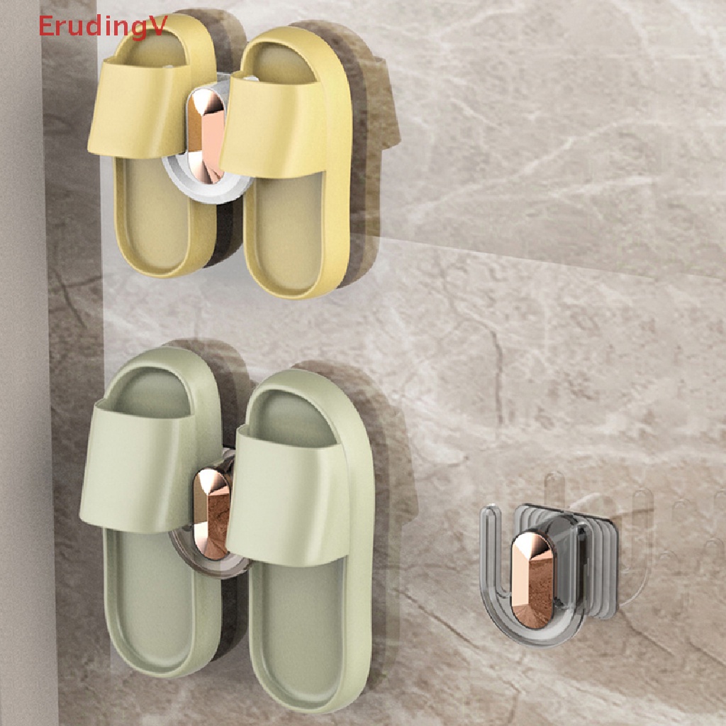 [ErudingV] Giá Treo Dép Gắn Tường Nhà Tắm Không Cần Đục Lỗ Thoát Nước Đơn Giản [Mới]