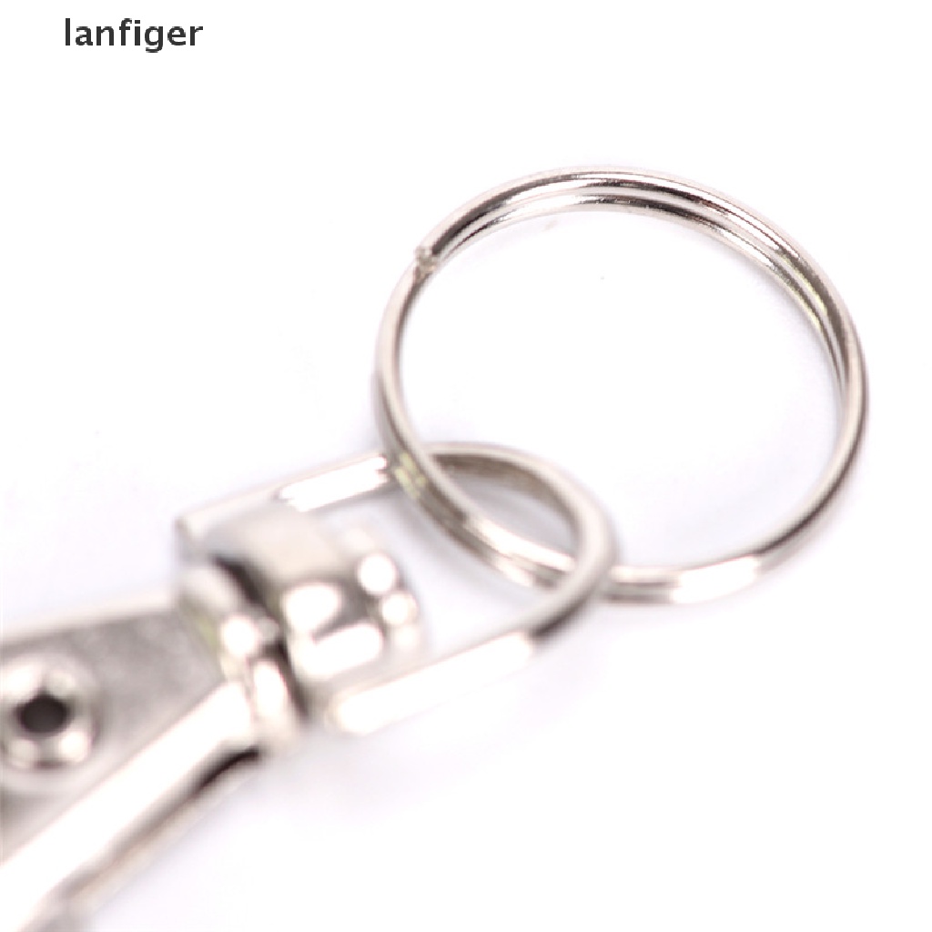 Set 10 Móc Khóa Tôm Hùm Bạc DIY Có Thể Xoay Được