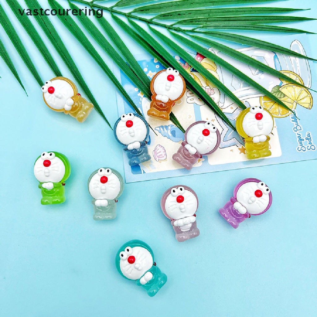 1 Đồ trang trí Nhân Vật Hoạt Hình Mini Bằng Nhựa Resin Phát Sáng DIY