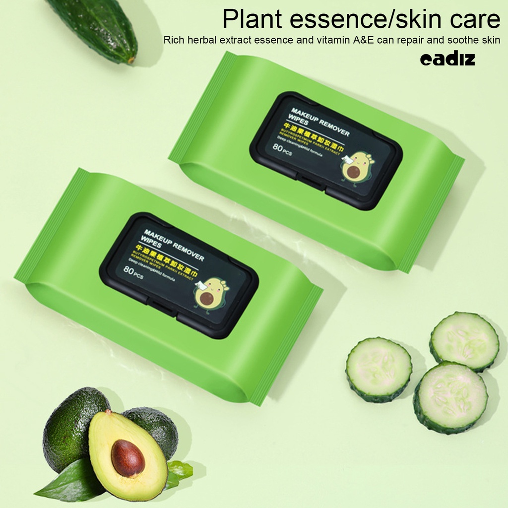 Hộp Khăn Giấy Tẩy Trang Chiết Xuất Bơ Dưỡng Ẩm Làm Sạch Sâu Sử Dụng 1 Lần Dành Cho Nữ