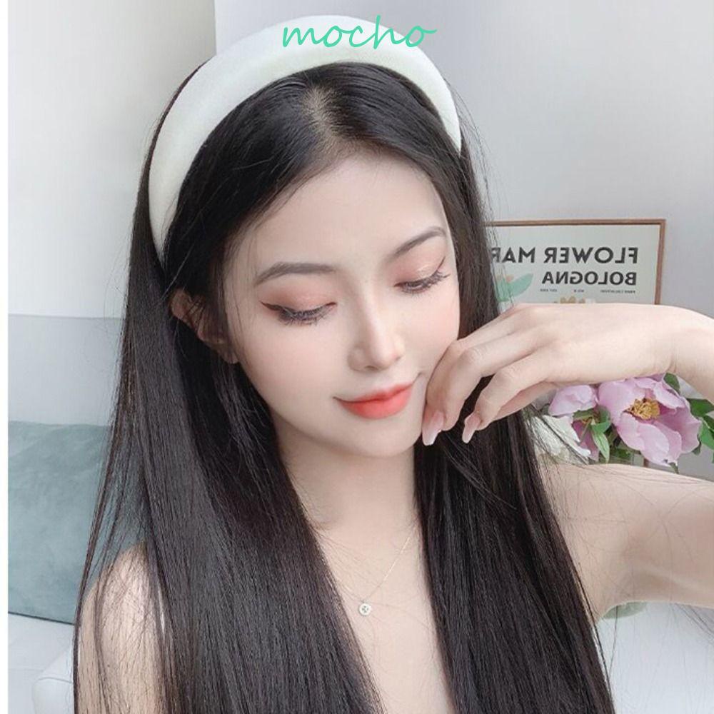 Tóc Giả Thẳng Dài Màu Nâu Đen Bằng Sợi Tổng Hợp Thời Trang Cho Nữ