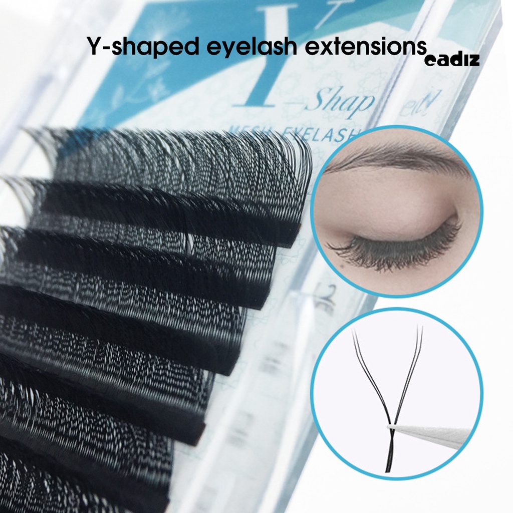 Cặp Lông Mi Giả 12 Hàng Hiệu Ứng 3D Tự Nhiên Hình Chữ Y Dành Cho Nữ