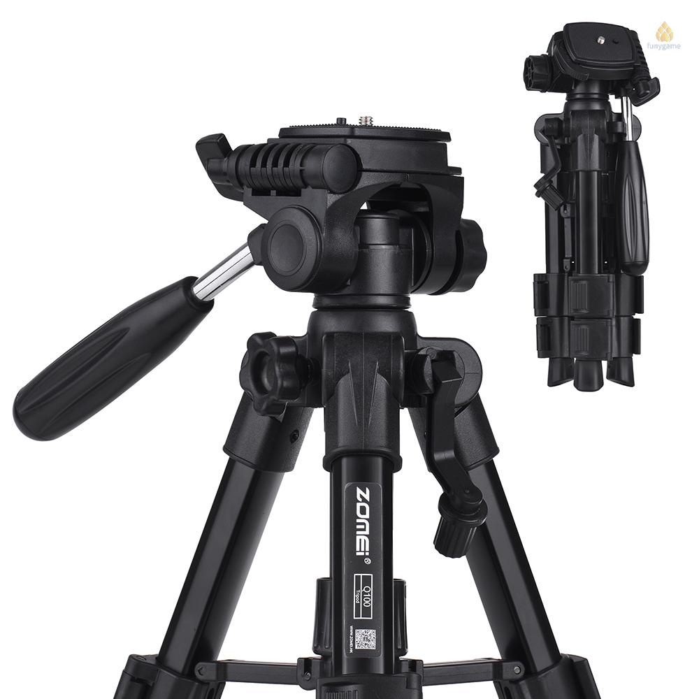 Chân Máy Ảnh ZOMEI Q100 20inch Màu Đen Tháo Lắp Nhanh Kèm Túi Đựng Tiện Lợi