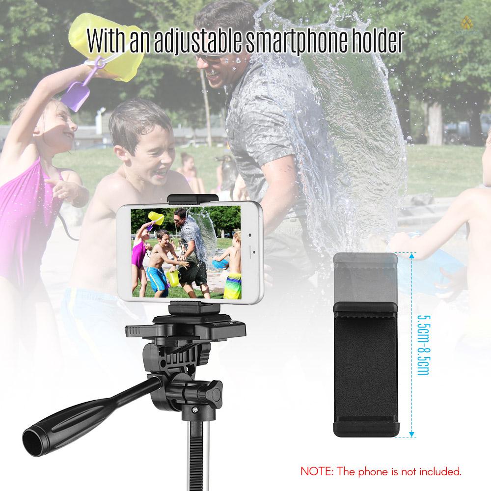 Giá Đỡ Ba Chân Bằng Hợp Kim Nhôm Tải Trọng Tối Đa 3kg Cho Máy Ảnh Andoer Giá Đỡ Điện Thoại / Máy Ảnh DSLR 135cm / 53in Có Túi Đựng Tiện Lợi