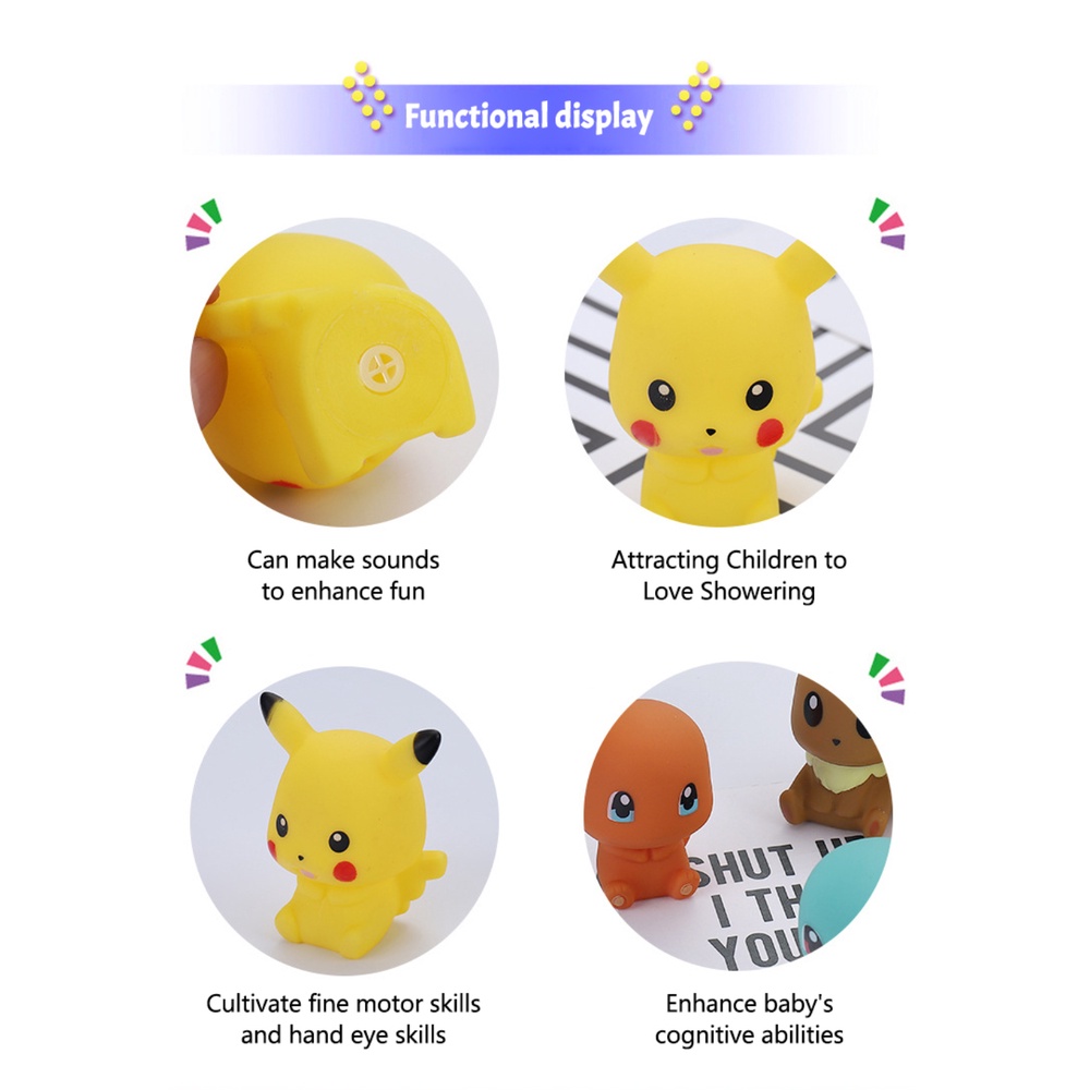 Set 6 Mô Hình Đồ Chơi Pokemon Dễ Thương Cho Bé