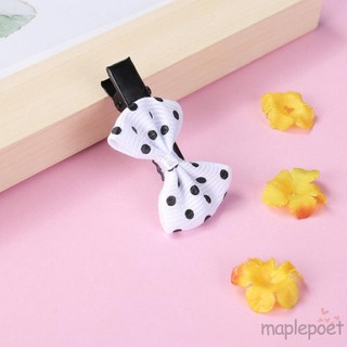 Kẹp Tóc Nơ Chấm Bi Cho Bé Gái Sơ Sinh