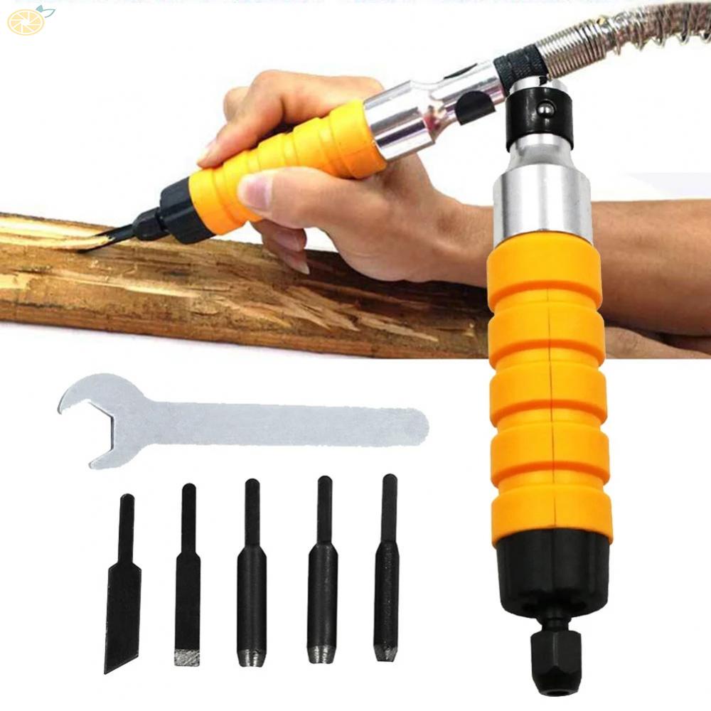 【VARSTR】Carving Tool Set 16*3cm/6.3*1.18inch Electric Chisel Furniture Woodworking Tool