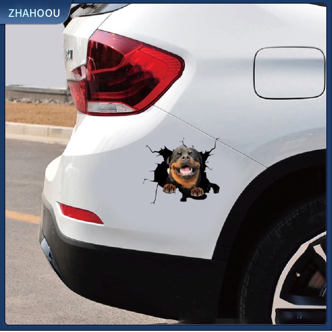 ☃Nhà Cửa☃ Miếng Dán Hình Chú Chó 3d D-2134 Trang Trí Thân / Cửa Sổ Xe Hơi