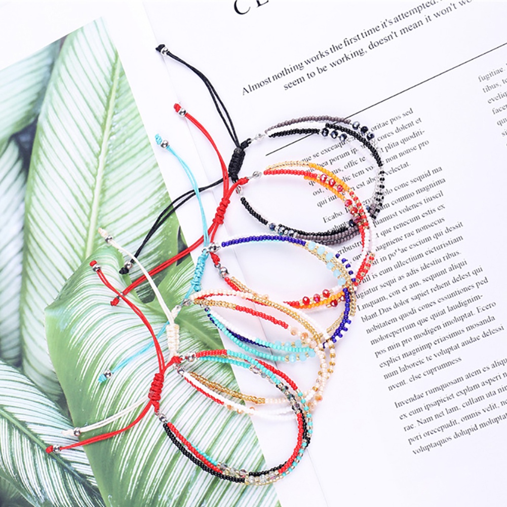 Vòng Tay Chuỗi Hạt Nhiều Lớp Phong Cách Bohemian Cho Nữ