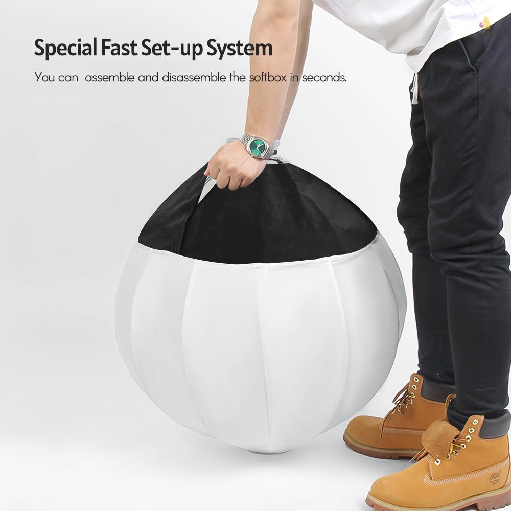 Hộp Đèn Lồng Andoer 65cm / 26inch Mềm Có Thể Gập Lại Nhanh Chóng Kèm Hộp Đựng Chuyên Dụng Cho Studio Chụp Ảnh