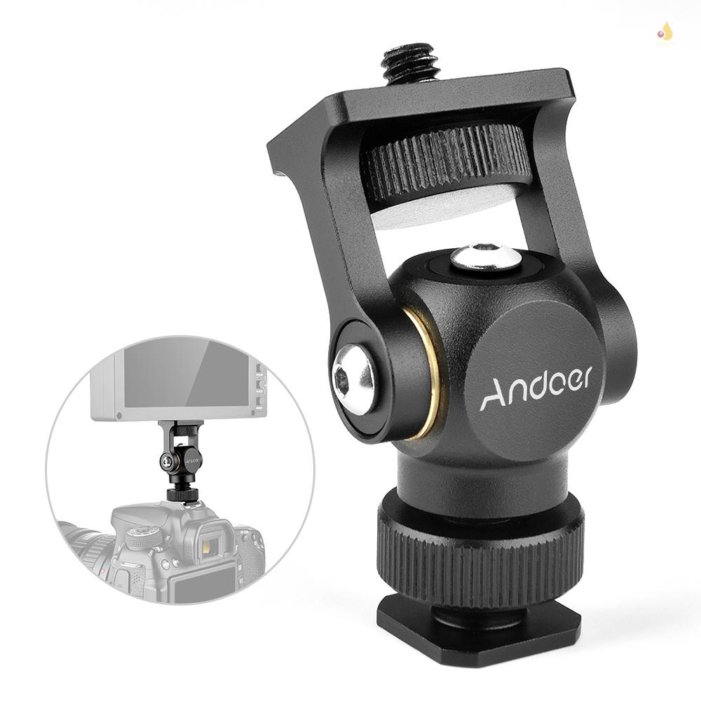 ANDOER Giá Đỡ Màn Hình Máy Ảnh Mini Bằng Hợp Kim Nhôm Kèm Ốc Vít 1 / 4 Inch Cho DSLR
