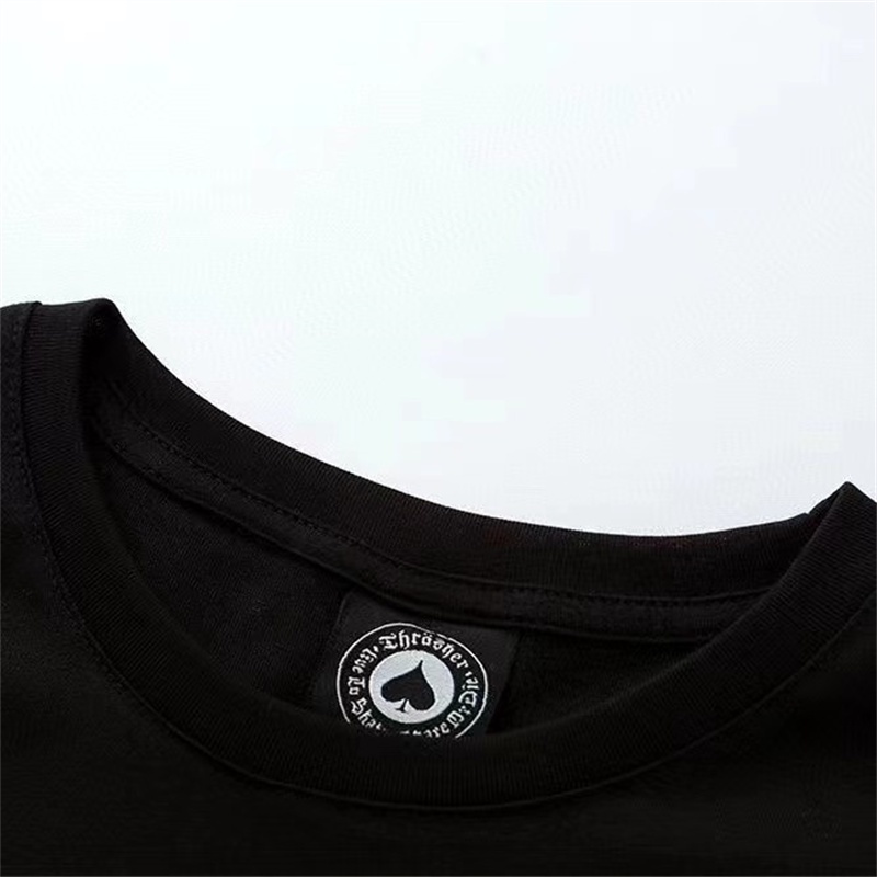 Áo Thun Cotton Tay Ngắn Dáng Rộng In Chữ Đục Lỗ Plus Size Cho Nam Nữ