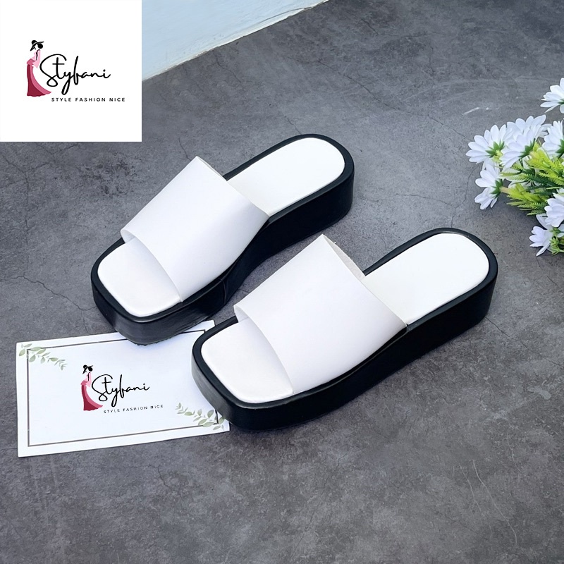 Dép Nữ Quai Ngang 5P Bánh Mì Đế Xuồng Phong Cách Thời Trang Styfani