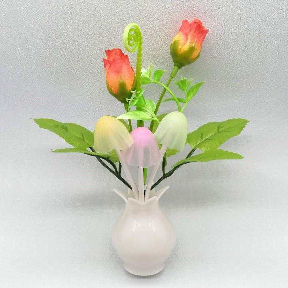 Đèn Ngủ Hình Cây Nấm / Tam Giác Nhiều Màu Sắc 3D Phích Cắm EU Độc Đáo Trang Trí Nhà Cửa