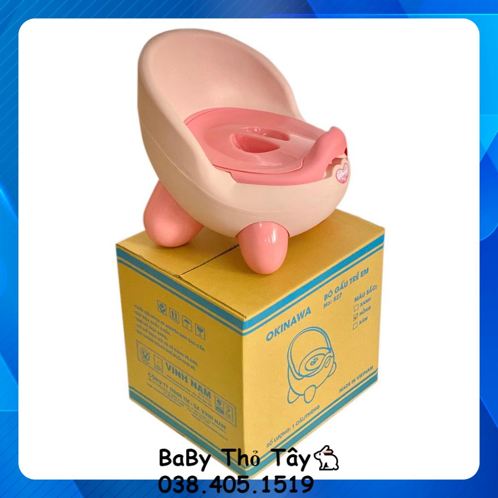 Bô vệ sinh trẻ em cho bé từ 6 tháng đến 5 tuổi chống trơn trượt có chỗ dựa và khay tiện dụng ⚡️⚡
