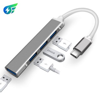 Hub Chia 4 Cổng USB 3.0 Type-C Tốc Độ Cao Cho PC / Laptop
