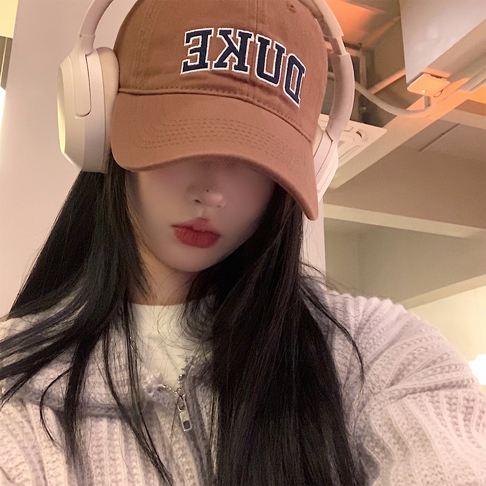 HMH® Mũ Lưỡi Trai Thêu Chữ Phong Cách Hàn Quốc Thời Trang Cá Tính Cho Nữ