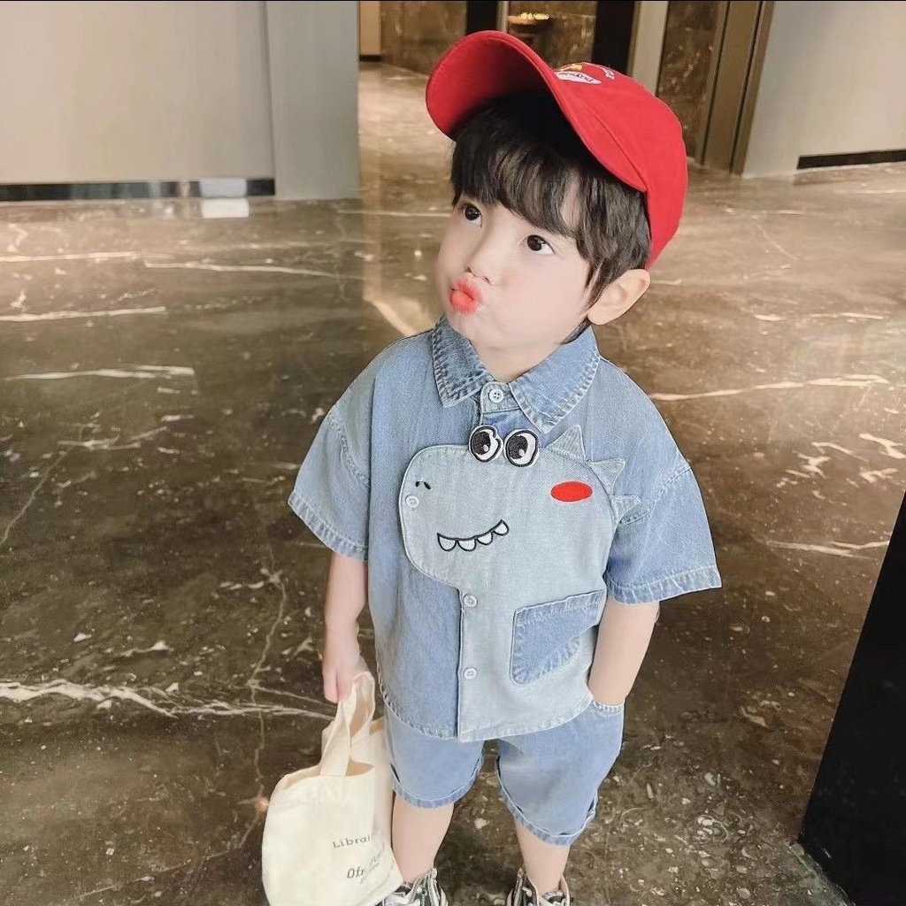 Set Đồ Thời Trang Mùa Hè Dễ Thương Xinh Xắn Dành Cho Bé Trai