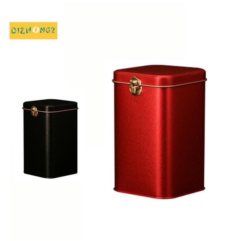 Hộp Thiếc Đựng Trà / Cà Phê / Kẹo Cao Cấp Có Khóa Bằng Thiếc