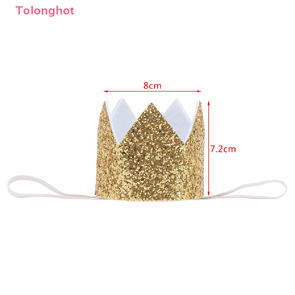 Mũ Sinh Nhật Hình Vương Miện Bằng Vải Nỉ Lấp Lánh Cho Người Lớn Và Trẻ Em