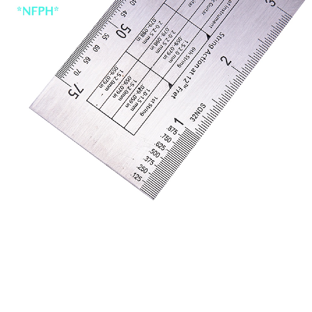 Thước Đo Dây Đàn Bằng Thép Chuyên Dụng Cho Guitar Bass Mới