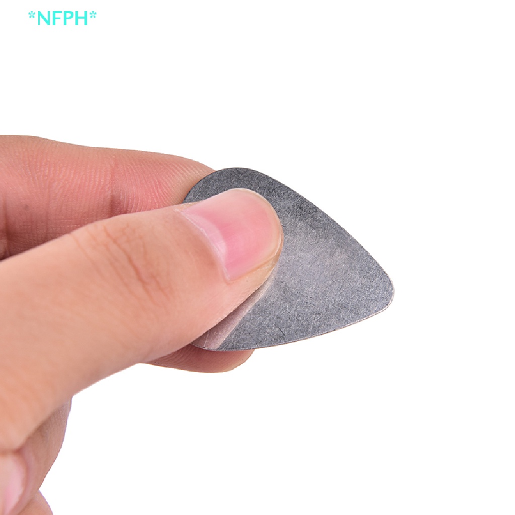 Set 10 Miếng Gảy Đàn guitar Điện Bằng Thép Không Gỉ 0.30mm Mới