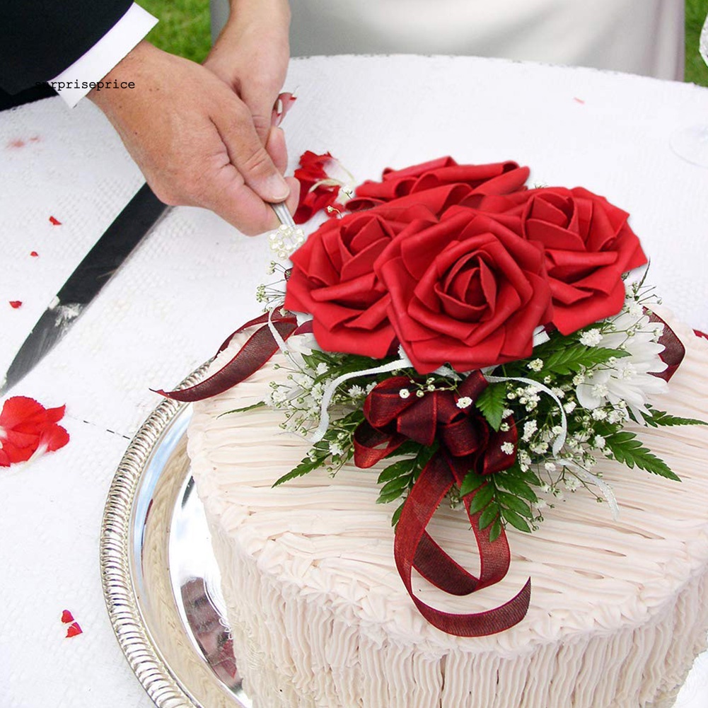 Set 25 Bông Hoa Hồng PE DIY Trang Trí Tiệc Cưới