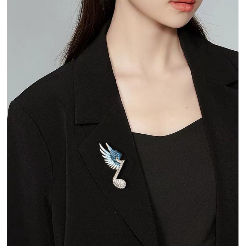 Ghim Cài Áo Hình Đôi Cánh Thời Trang Cao Cấp Cho Nữ