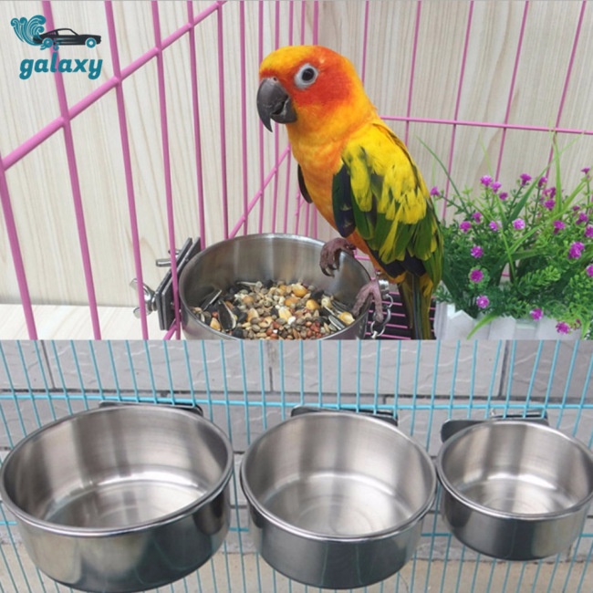Galaxy Tô Đựng Thức Ăn / Nước Uống Bằng Thép Không Gỉ Cho Chim