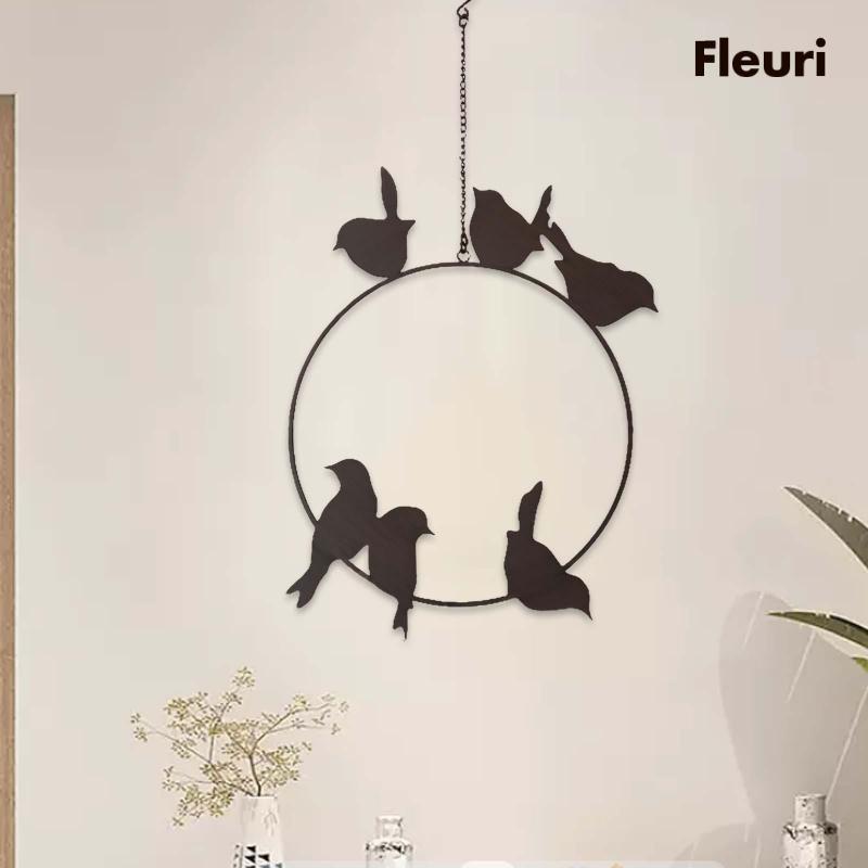 Miếng Dán Tường Trang Trí Hình Chim Bằng Kim Loại Dành Cho Phòng Ngủ / Trong Nhà / Ngoài Trời