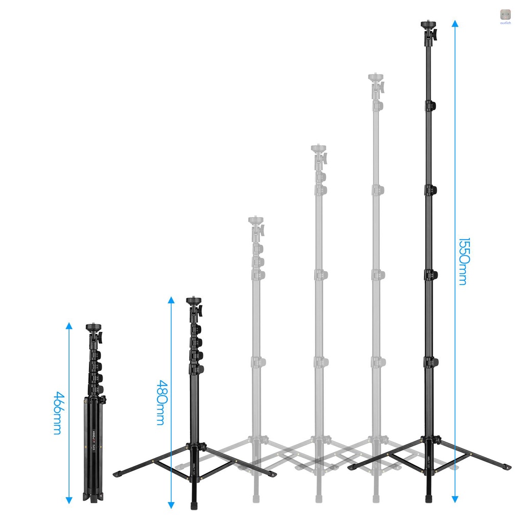 Giá Đỡ Máy Ảnh Ba Chân Kingjoy FL019 Đa Năng Chất Liệu Hợp Kim Nhôm Ốc Vít 1 / 4 Inch L