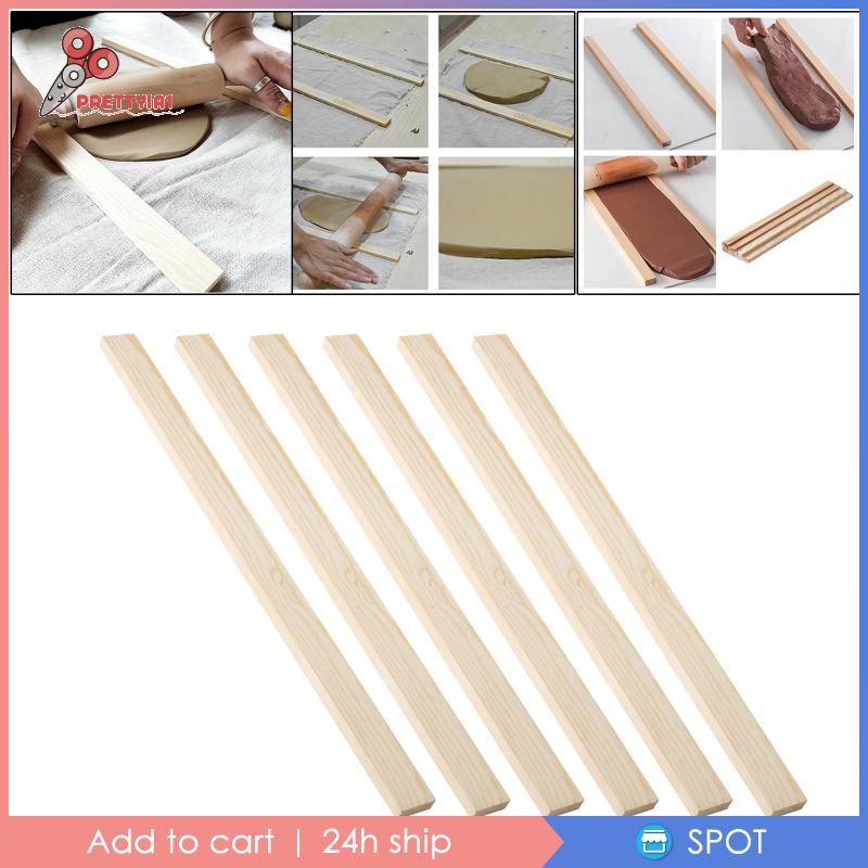 [Prettyia1] Set 6 Thanh Gỗ Cuộn Hướng Dẫn 5 7 10mm