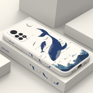  Ốp Điện Thoại Fantasy Whale Waves Cho Redmi 12 13 14C Note 14 13 12 11 10 Pro Plus Vỏ Silicon Mềm 