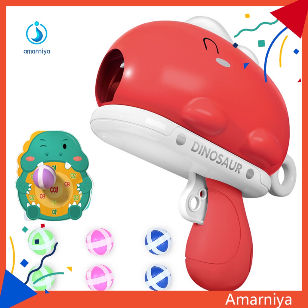 Amar Đồ Chơi Bắn Bóng Dính Bằng Vải Họa Tiết Khủng Long Đáng Yêu Dùng Ngoài Trời